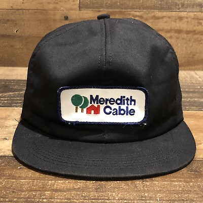 Vintage Meredith Cable Hat Snapback Cap Made in USA K Products St Paul MN READ
