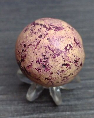 Beautiful .74quot; Antique HTF Unique Purple 💎 ✨ Clay Handmade MARBLES Toy Currency