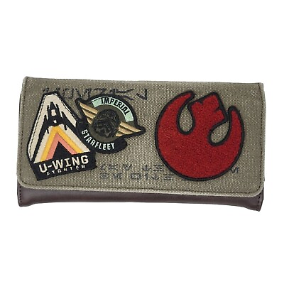 Star Wars Loungefly Wallet Imperial Starfleet U Wing Fighter OG Heart Logo
