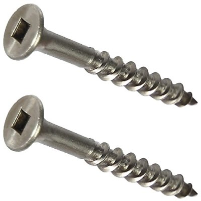 #8 Stainless Steel Deck Screws Square Drive Wood and Composite Decking All Sizes