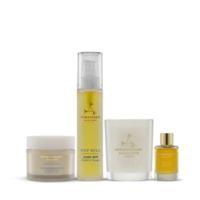 Aromatherapy Associates London Moment of Rest Sleep Bedtime Collection 4pc Set