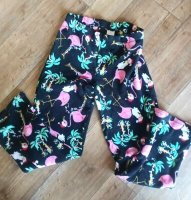 #ad Secret Treasures Sleepwear Pants Lounge Pants Fleece Flamingo Santa S CH 4 6