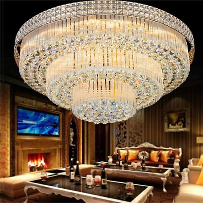 #ad K9 Crystal Ceiling Fixture Light Pendant Lamp Chandelier Lighting 60 80cm