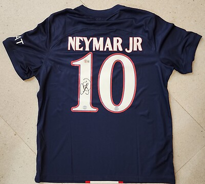 Neymar Jr. Signed 22 23 PSG Champions League UCL Jersey Brazil Beckett Witnessed