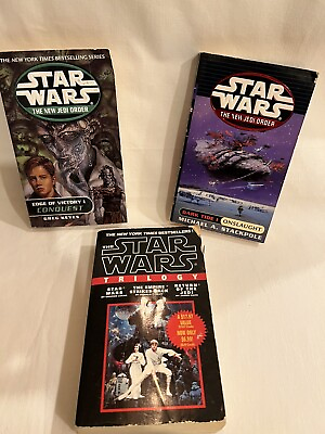 #ad Lot of 3 Star Wars Paperback Books Trilogy The New Jedi Order