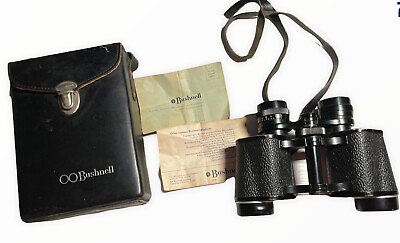 🔥 Bushnell 8x30 Vintage Binoculars Sportview Fully Coated Optics w Case 🔥