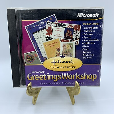 Vintage Microsoft Hallmark Greetings Workshop Windows Full Version
