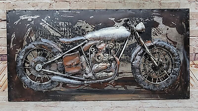 Motorcycle Wall Art Eclectic Home Decor Metal Motorcycle Wall Art Vintage Sale