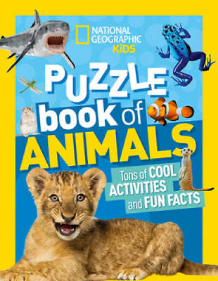 #ad National Geographic Kids Puzzle Book: Animals NGK Puzzle Books GOOD