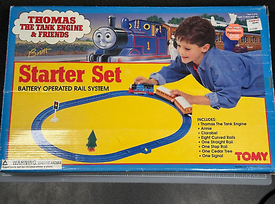 #ad Vintage Thomas the Tank Engine amp; Friends Tomy Starter Set 1992 In Box Works