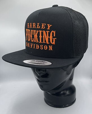 New Harley Davidson Cap Hat Vintage Letters Retro 90’s Snapback Yupoong Classic
