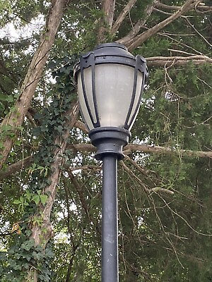 #ad Vintage Black Luminaire Street Light amp; Pole Lamp LED NYC Can Ship.