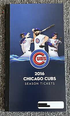 #ad Chicago Cubs 2016 Full Season Ticket Book Unused Stubs Night Weekend Package