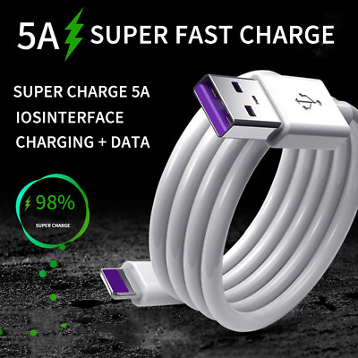 5A Fast Charger USB Charging Cable for iPhone 14 13 12 11 Pro Max X 8 Plus iPad