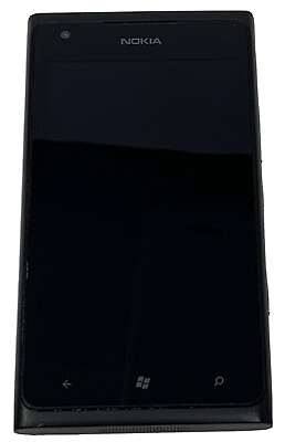Nokia Lumia 900 RM 808 16GB Unlocked Gsm ATamp;T Black Smartphone Excellent