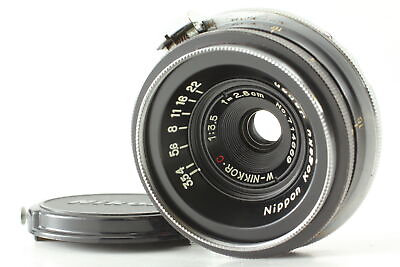 #ad *Exc5* Nikon Nippon Kougaku W Nikkor C 2.8cm F3.5 S Mount Lens From JAPAN