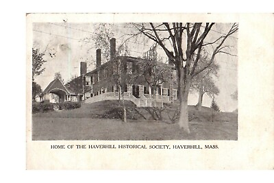 #ad Postcard Haverhill Mass Home of The Harverhill Historical Society c1906