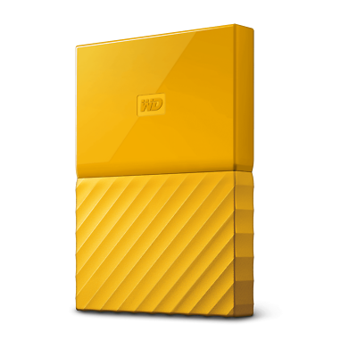 WD My Passport 1TB Certified Refurbished Portable Hard Drive Yellow