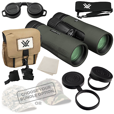 Vortex Optics DB 215 Diamondback HD 10x42 Binocular with Free Hat Bundle