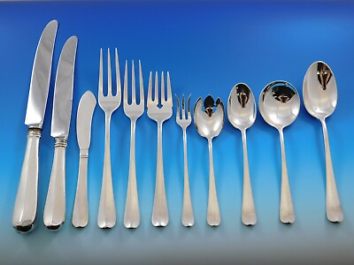 Rattail Antique by Dominick amp; Haff Sterling Silver Dinner Flatware Set Service