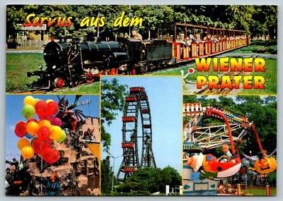 #ad #ad Vienna Austria Wiener Prater Ferris Wheel Postcard