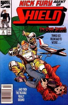#ad Nick Fury Agent of S.H.I.E.L.D. 1989 #8 VF. Stock Image