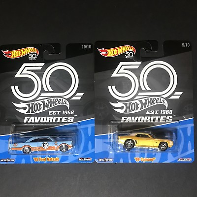 #ad Hot Wheels 50th Favorites Camaro and Galaxie Cars 9 10 and 10 10