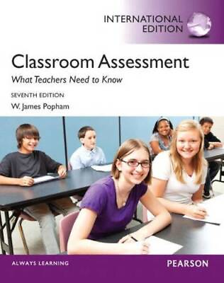 #ad Classroom Assessment: What Teachers Need to Know Paperback GOOD