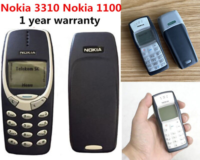 Nokia 3310 1100 2G GSM 900 1800 Unlocked Original Classic Phone 1 Year WARRANTY