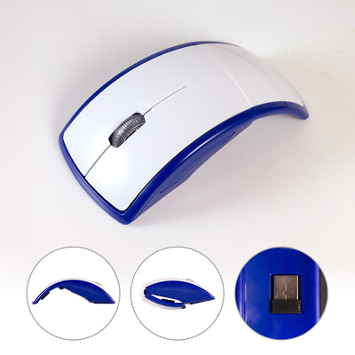 Foldable Wireless USB Mouse Optical For PC Laptop Computer with USB Receiver