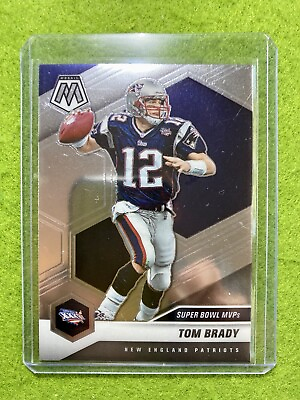 #ad #ad Tom Brady MOSAIC SILVER CHROME SUPER BOWL MVP CARD 2021 Panini TOM BRADY Mosaic
