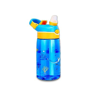 Best Kids Water Bottle Leakproof BPA Free Plastic Water Bottle 12 oz with Silico