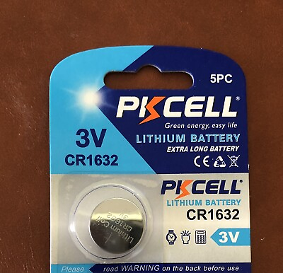 #ad 1PC CR1632 DL1632 BR1632 3V Lithium Battery Button Cell Coin for Car Remote