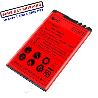 #ad Superior Quality 1800mAh Extended Slim Battery for Nokia Lumia 520 Cricket Phone
