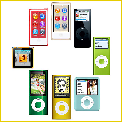 Apple iPod Nano 1st 2nd 3rd 4th 5th 6th 7th 8th Generation 4GB 8GB 16GB