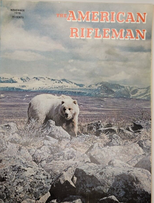 The American Rifleman Magazine November 1970 Vintage