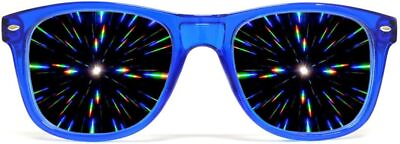 #ad GloFX Ultimate Diffraction Glasses 3D Prism Rainbow Effect Great Edm Concer