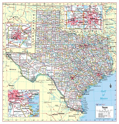 #ad #ad Texas State Wall Map Large Print Poster Laminated 24quot;x25quot;
