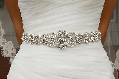 #ad Handmade Wedding Bridal Belt Crystal Rhinestone Dress Sash Wedding Sash Belt