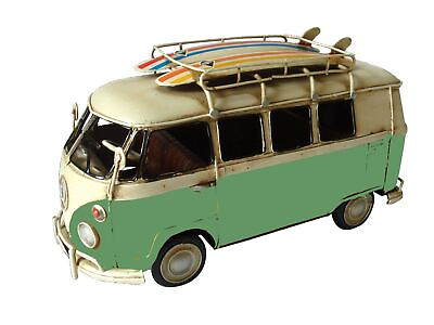 Jayland Handcrafted 1966 Deluxe Bus in Green and white Tinplate Model Sale