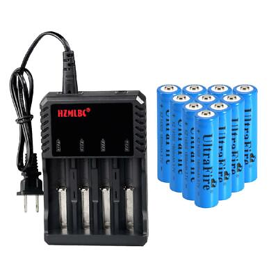 14500 Battery 1800mAh Li ion 3.7V Rechargeable Batteries Cell For Flashlight LOT