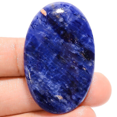 #ad 100% Natural Sodalite Oval Shape Cabochon Loose Gemstone 54 Ct 42X27X5mm X 15601