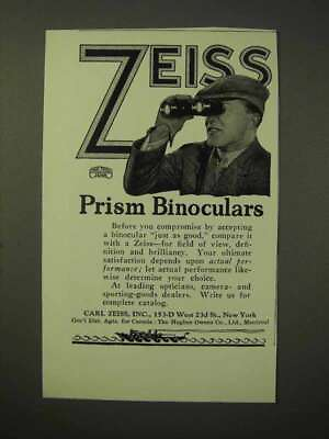 1926 Zeiss Prism Binoculars Ad