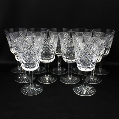 SET OF 11 WATERFORD quot;CARAquot; 6 7 8quot; WATER GOBLETS