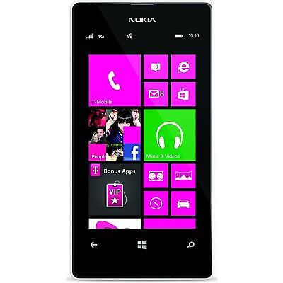#ad NEW Nokia Lumia 521 RM 917 White Metro PCS GSM Windows Touch Smartphone