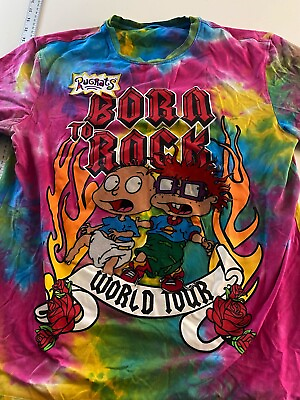 #ad Rugrats Born To rock World Tour TEE T SHIRT Small S
