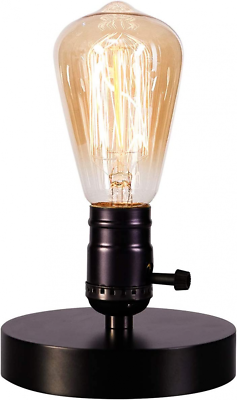 Licperron Vintage Lamps Table Lamp Base E26 E27 Industrial 1 Pack Black