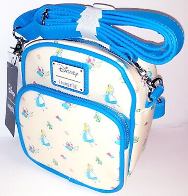 NEW Loungefly Disney ALICE IN WONDERLAND White Rabbit Crossbody Convertible Bag