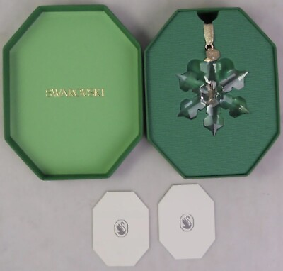 #ad Swarovski Crystal 2022 Annual Edition Snowflake Ornament Large 3quot; x 2.5quot; 5615387