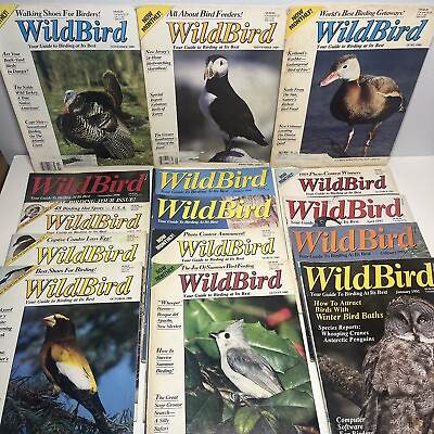 WildBird Magazine: Lot of 15 Vintage Issues from 1988 1991 Best Birding Guide